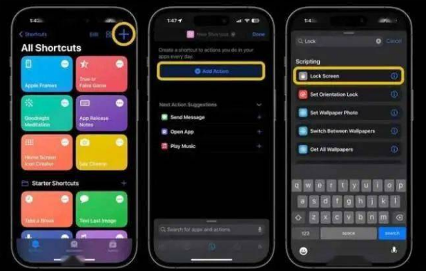 吉林苹果14锁屏维修店分享iPhone14升级iOS16.4后如何创建锁屏快捷方式 