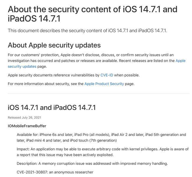 吉林苹果手机维修分享iOS 14.7.1 正式版更新内容及升级方法 